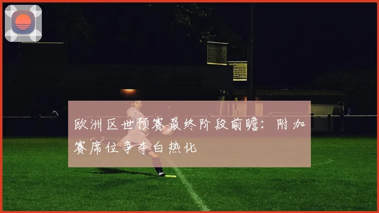 欧洲区世预赛最终阶段前瞻:附加赛席位争夺白热化